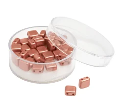 Glasperle "Quadratisch", 35 Stück