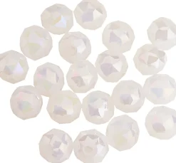 Glasschliffperle Rund, 6 mm