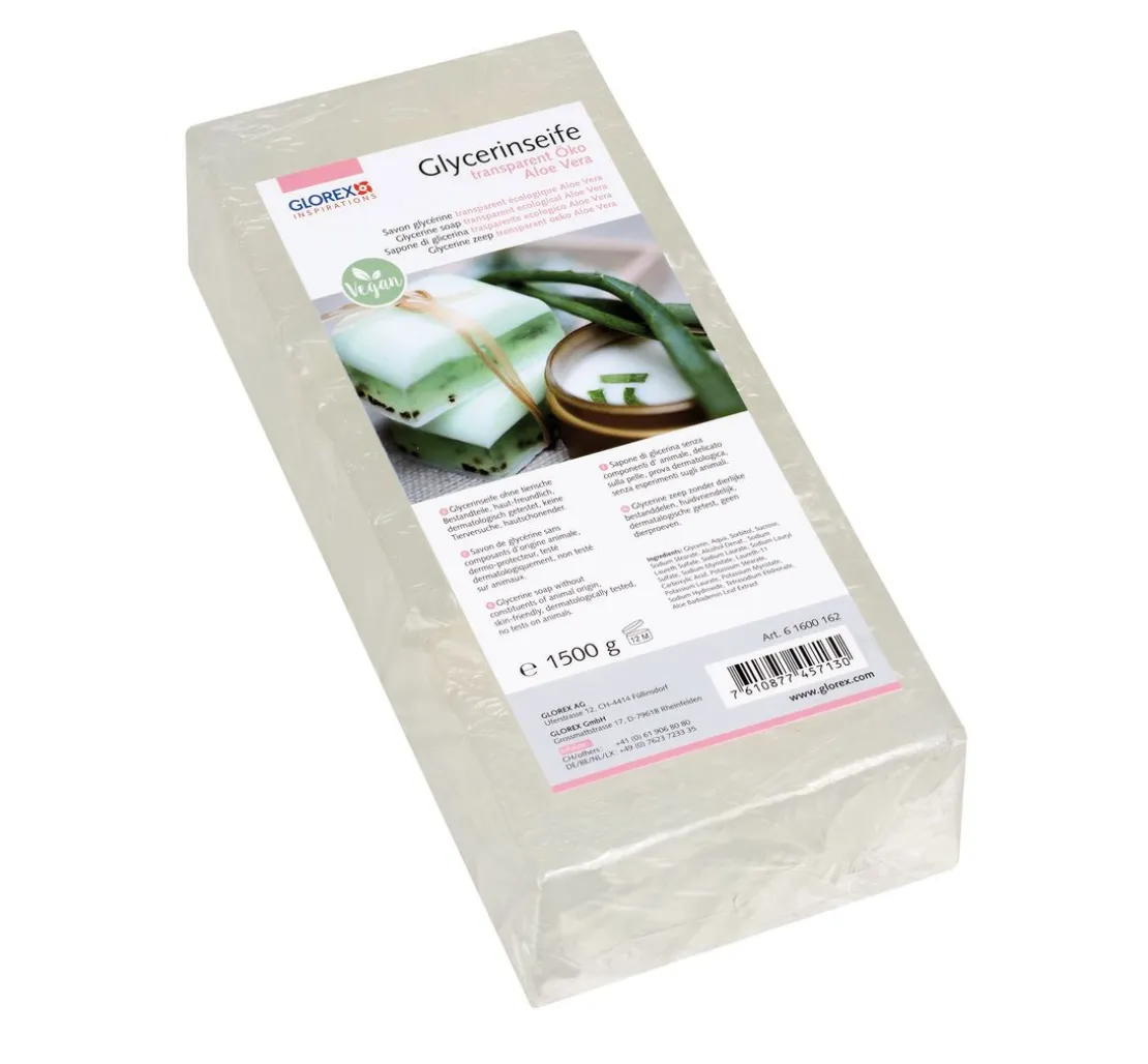 Glycerin Öko-Gießseife "Aloe Vera", transparent