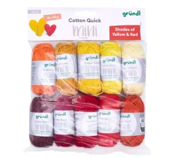 Gründl Cotton Quick Mini "Shades of Yellow and Red"