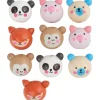 Holzkugeln mit Gesicht "Cute Animals"