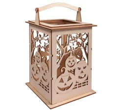 Holz-Laterne "Halloween", Bausatz