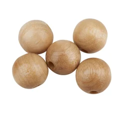 Holzperlen, Ø 15 mm