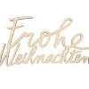 Holzschriftzug "Frohe Weihnachten"