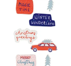 Holz-Sticker "Magic Time"