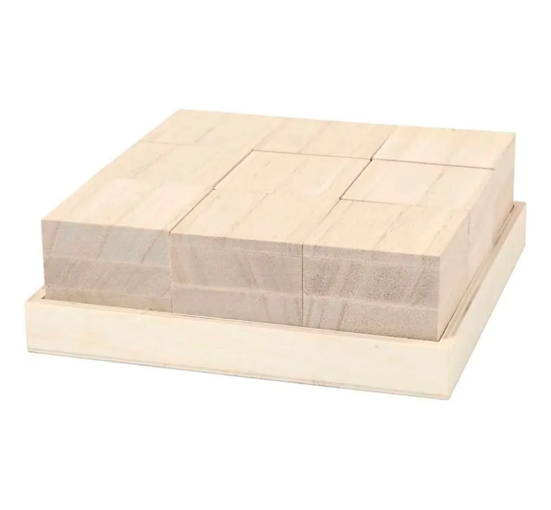 Holzwürfel, 9 Stück