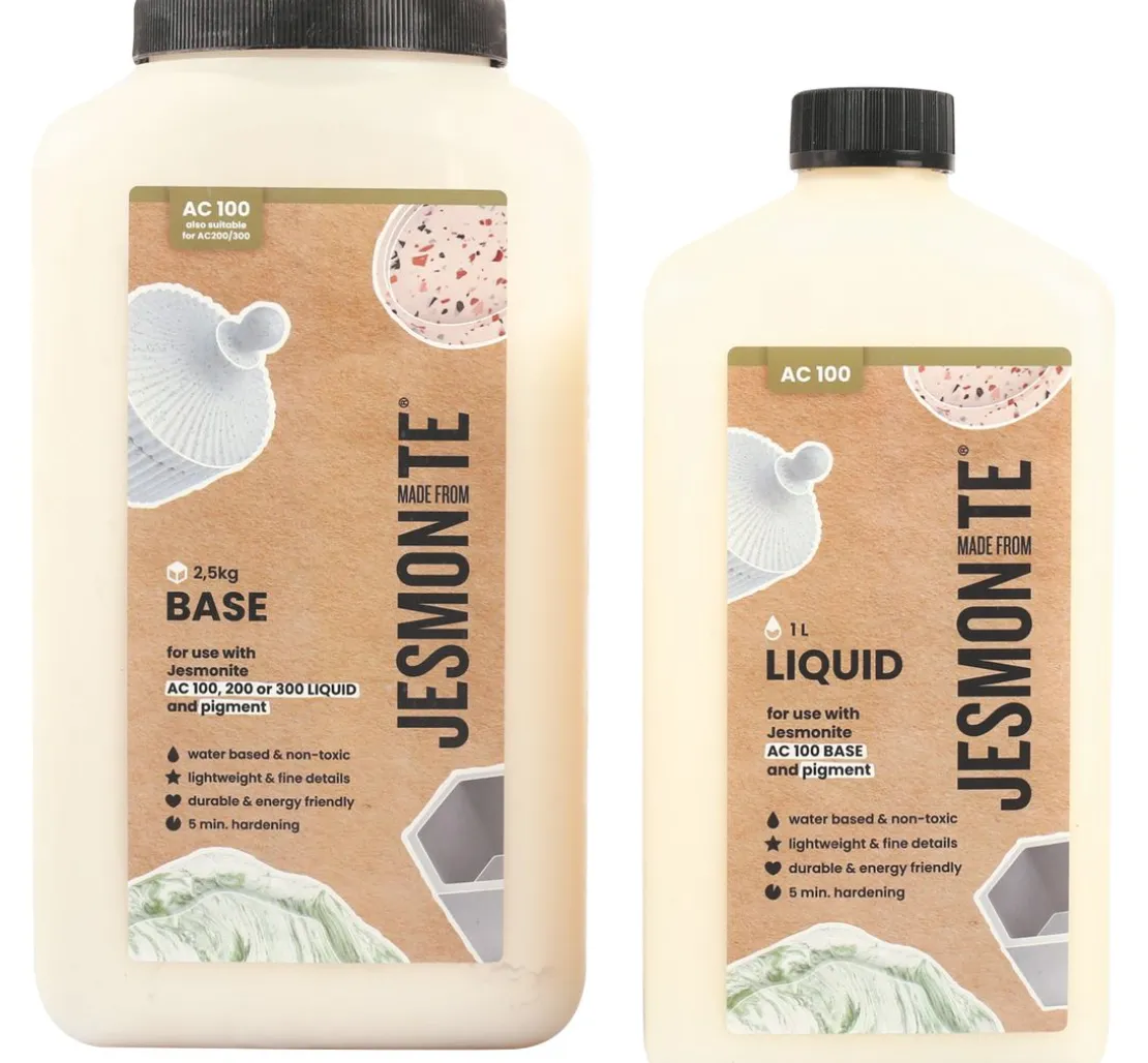 Jesmonite AC 100 Duoset " 1L Liquid + 2,5 KG Base"