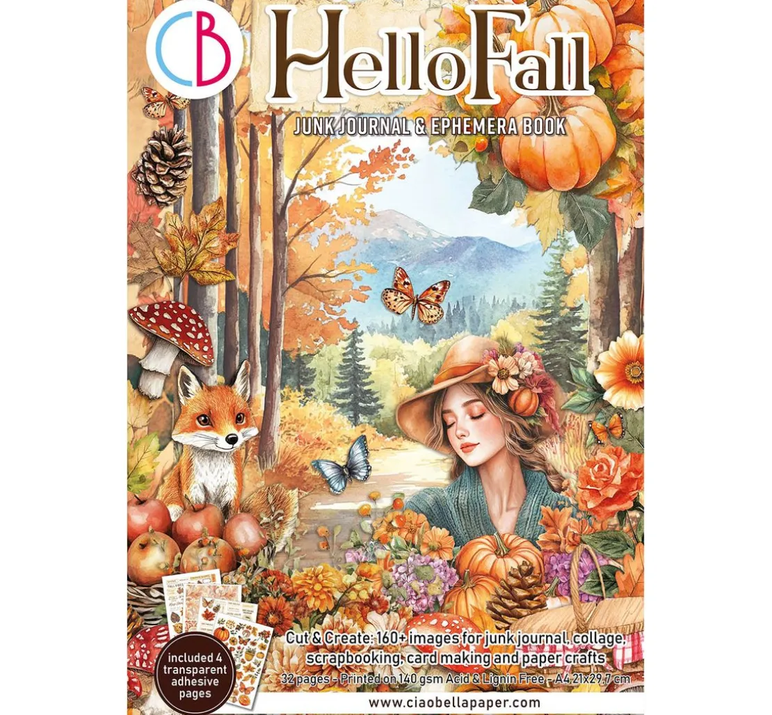 Junk Journal & Ephemera Book "Hello Fall"