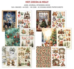 Junk Journal & Ephemera Book "Hot Cocoa & Holly"