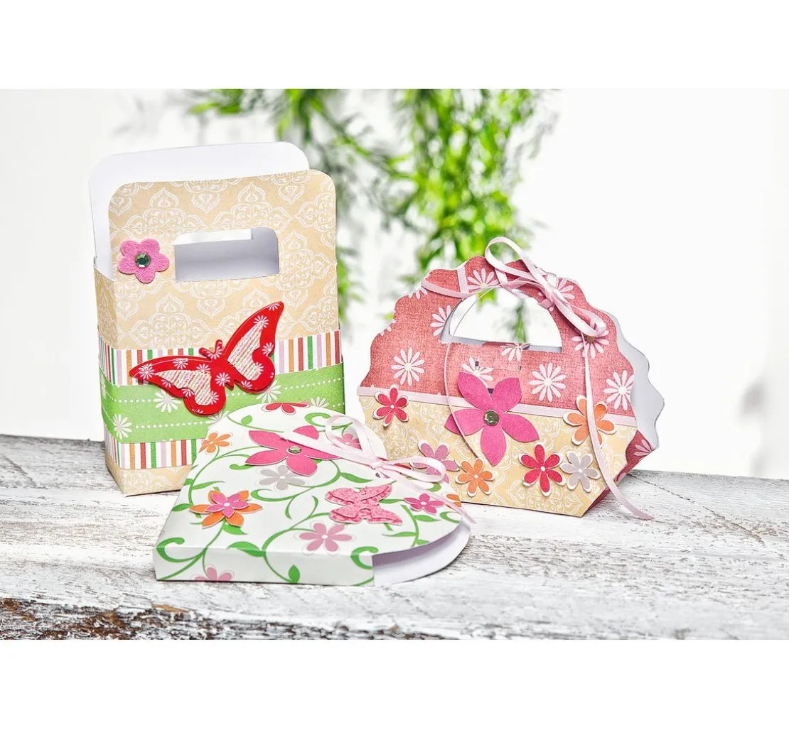 Kreativ Schablonen "Bella", 3er Set, Geschenkschachteln
