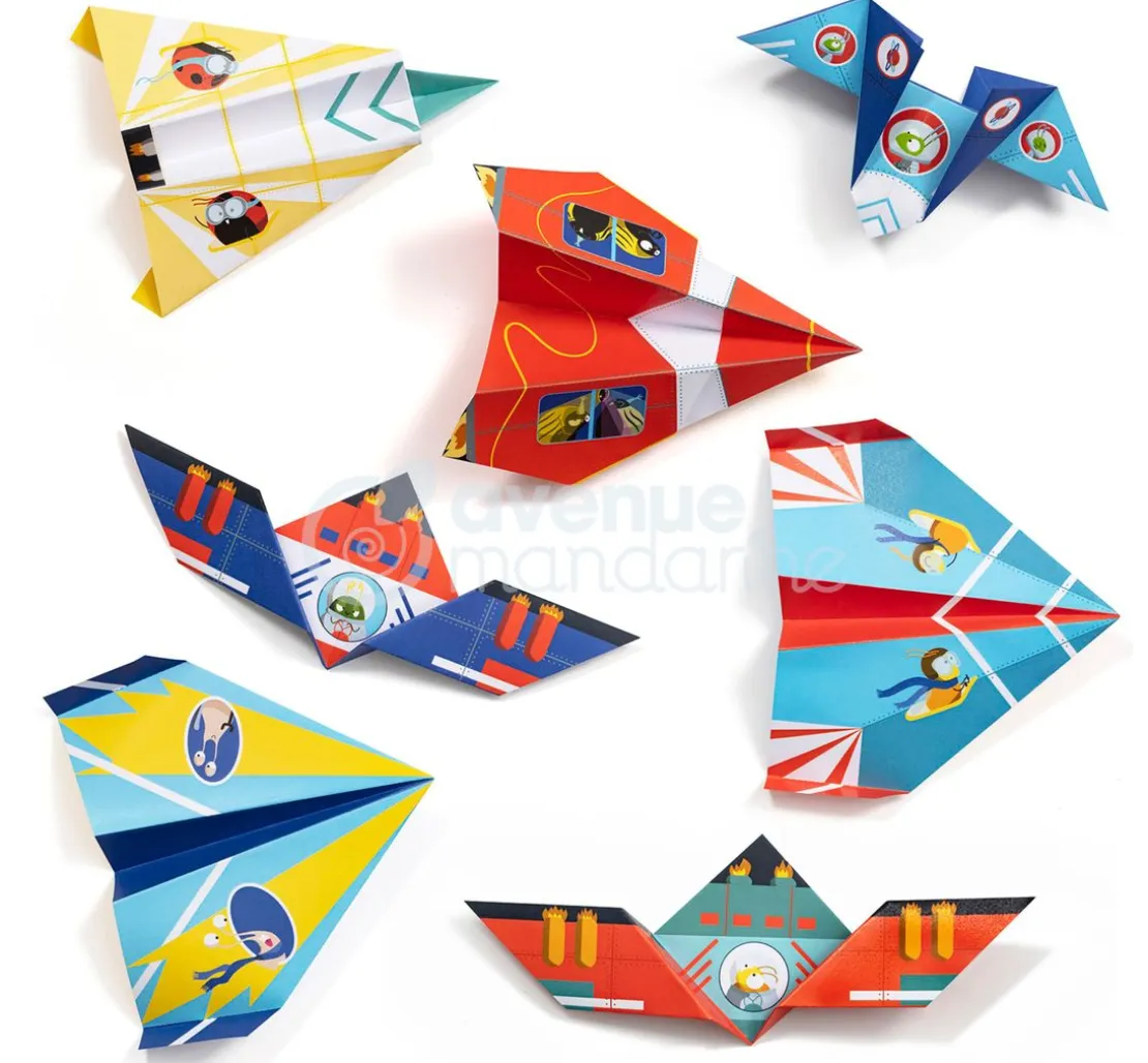 Kreativ-Box Origami "Flugzeuge und Raketen"