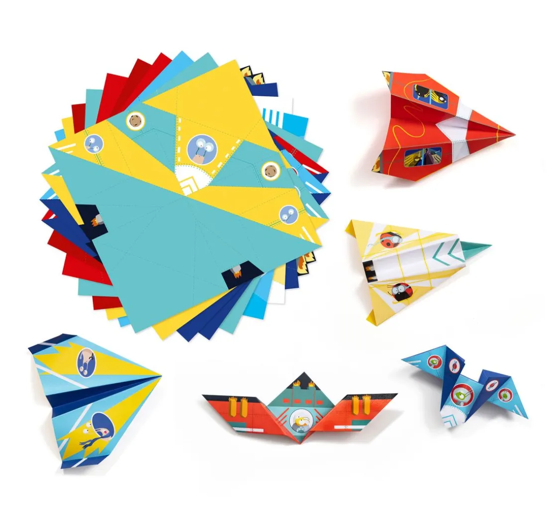 Kreativ-Box Origami "Flugzeuge und Raketen"