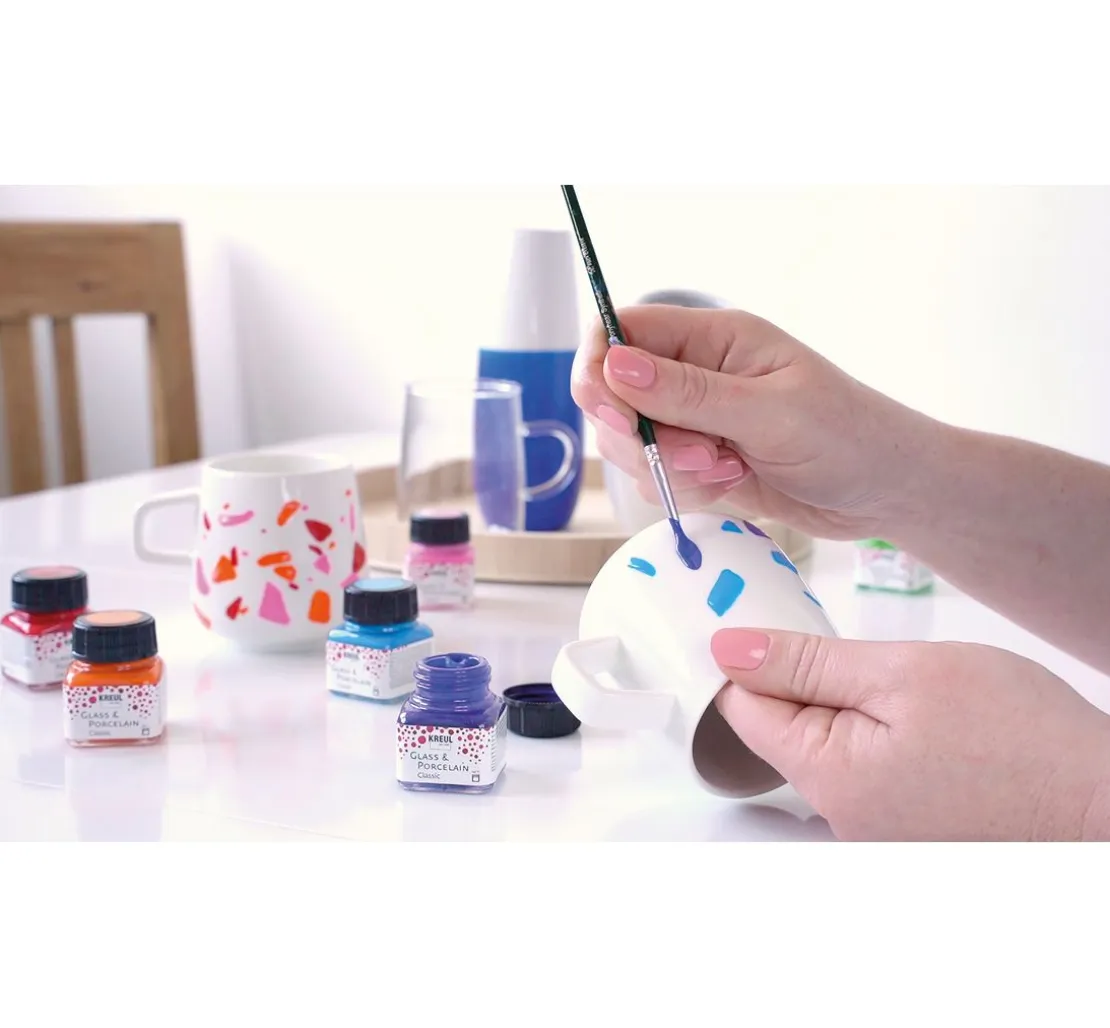 KREUL Glass & Porcelain Classic-Set "Color Living"