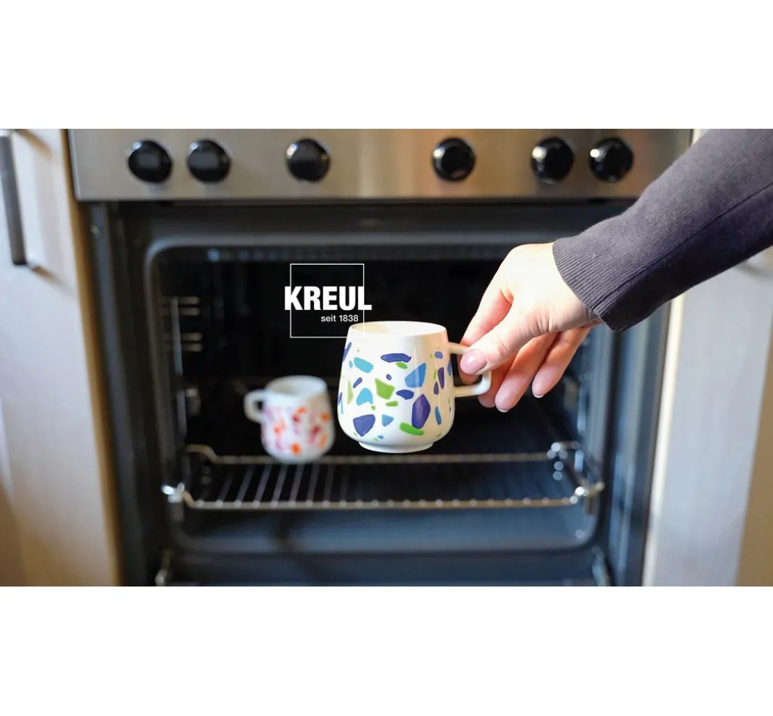 KREUL Glass & Porcelain Classic-Set "Color Living"