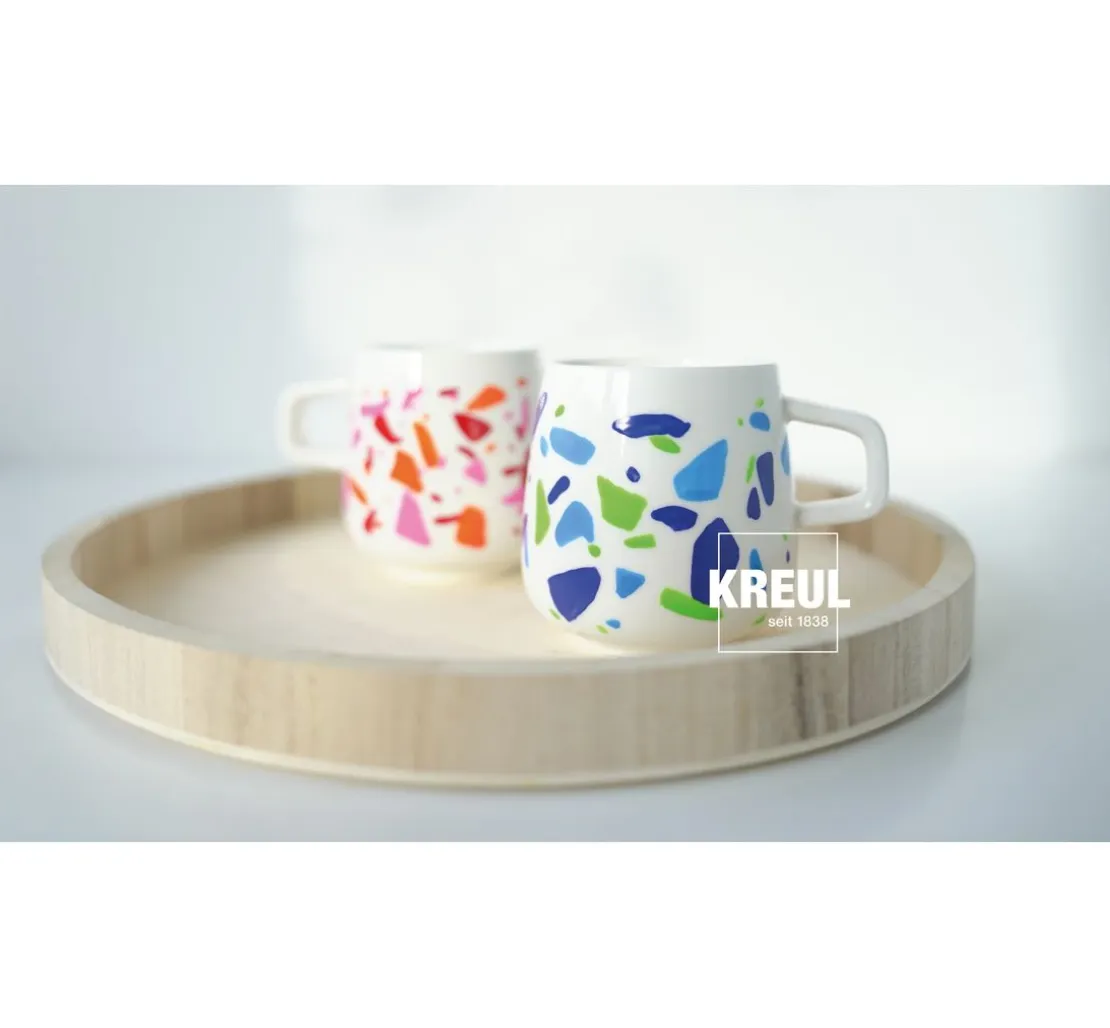 KREUL Glass & Porcelain Classic-Set "Color Living"