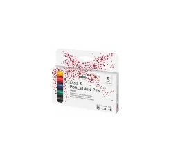 KREUL Glass & Porcelain Pen "Classic", 5er-Set