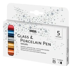 KREUL PorcelainPen metallic 160°C, 5er-Set