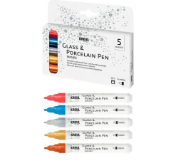KREUL PorcelainPen metallic 160°C, 5er-Set