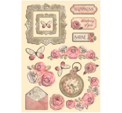Lasercut-Motive "Shabby Rose"