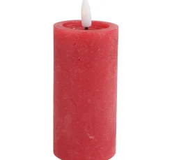 LED-Echtwachskerze "10 x 5 cm", mit Timer 6/18 Std.
