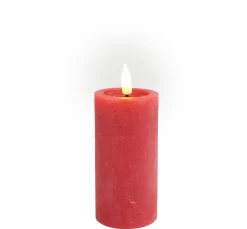 LED-Echtwachskerze "10 x 5 cm", mit Timer 6/18 Std.