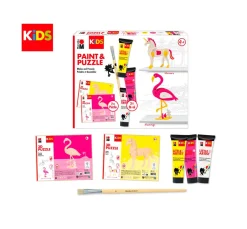 Marabu KiDS Little Artist Paint & Puzzle "Flamingo & Einhorn"