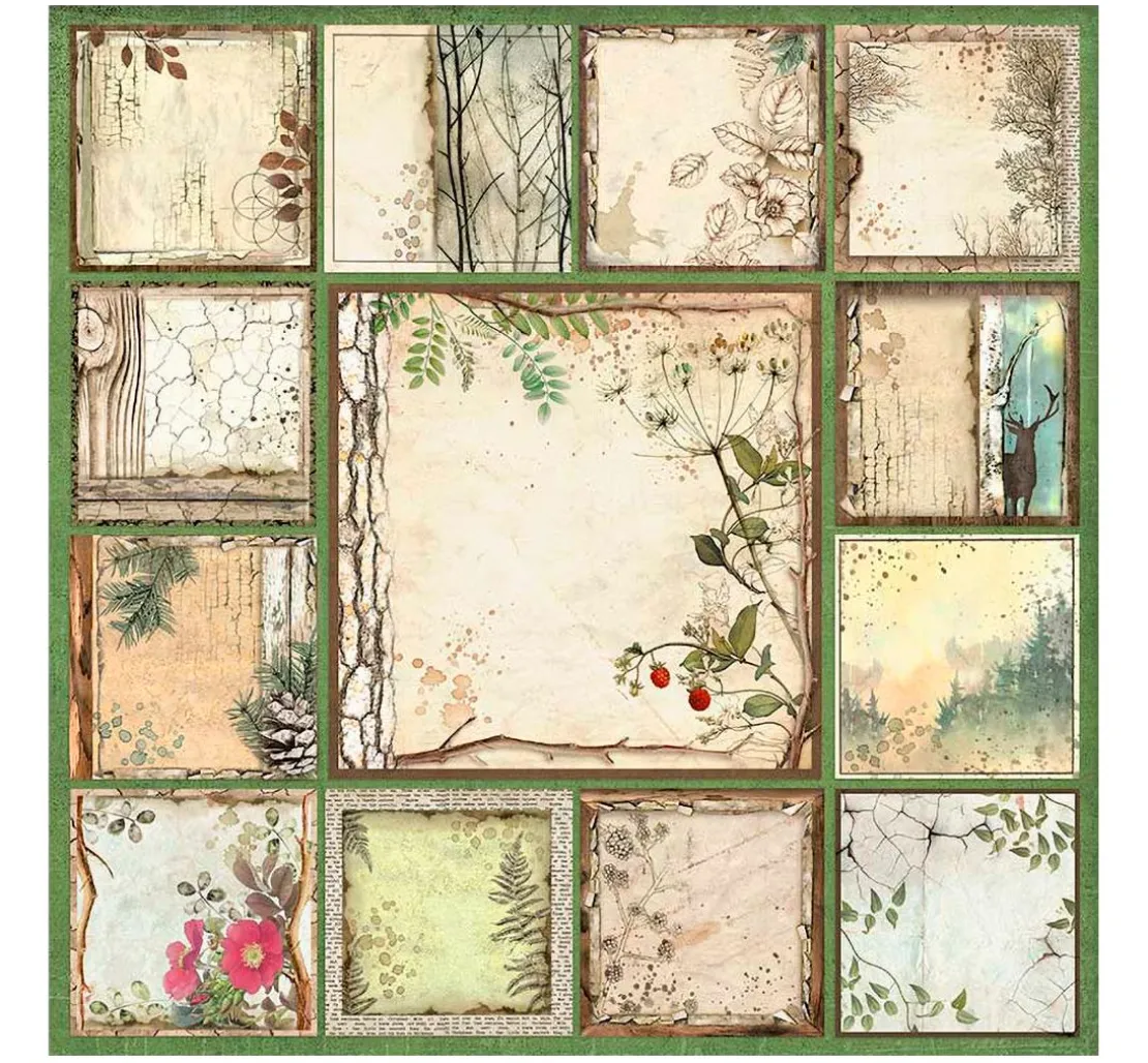 Maxi Scrapbook-Block "Forest"