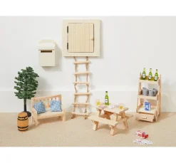 Miniatur Dachluke und Strickleiter