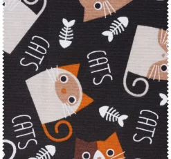Motiv-Stoff "Cats"