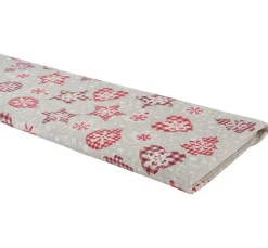 Motiv-Stoff Leinenoptik "Country Christmas"