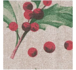Motiv-Stoff Leinenoptik "Ilex"
