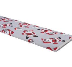 Motiv-Stoff Leinenoptik "Santa"