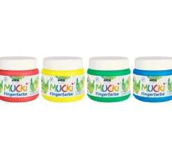 MUCKI Fingerfarbe, 4er-Set, à 150 ml