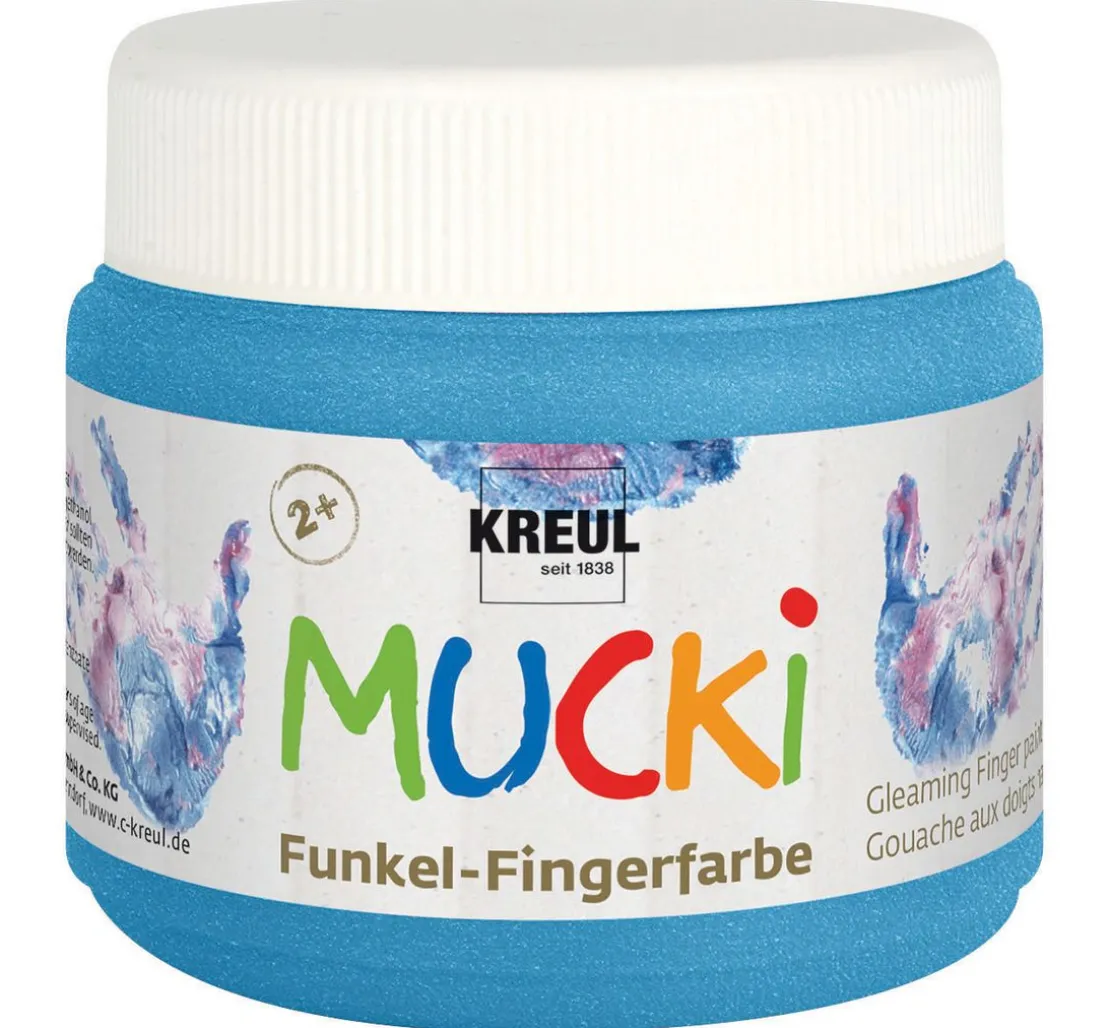 MUCKI Funkel-Fingerfarbe, 4er-Set