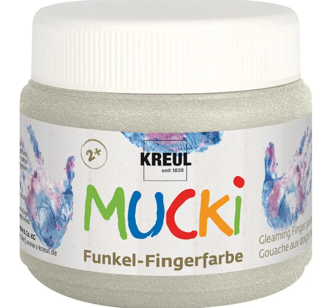 MUCKI Funkel-Fingerfarbe, 4er-Set