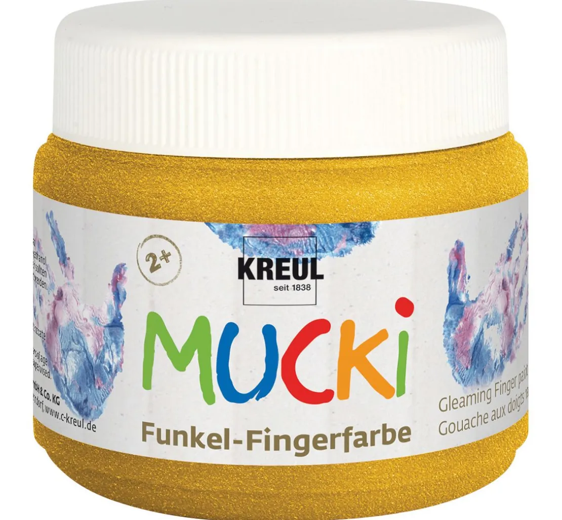 MUCKI Funkel-Fingerfarbe, 4er-Set
