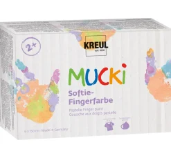 MUCKI Softie-Fingerfarbe, 6er-Set