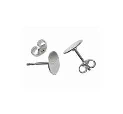 Ohrstecker, 5 Paar, versilbert