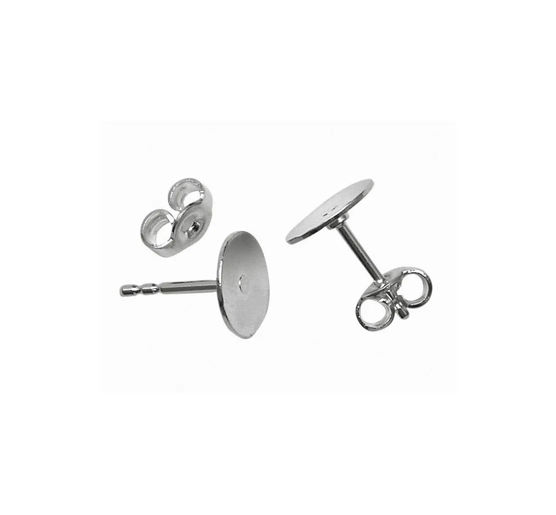 Ohrstecker, 5 Paar, versilbert