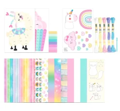 Papier-Bastelset "Cute Rainbow"