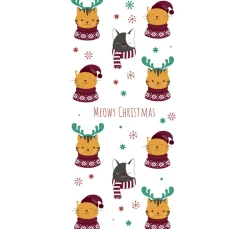 Papiertaschentücher "Meowy Xmas"