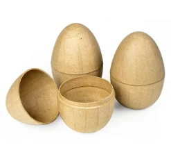 Pappmaché-Eier, teilbar, 3 Stück