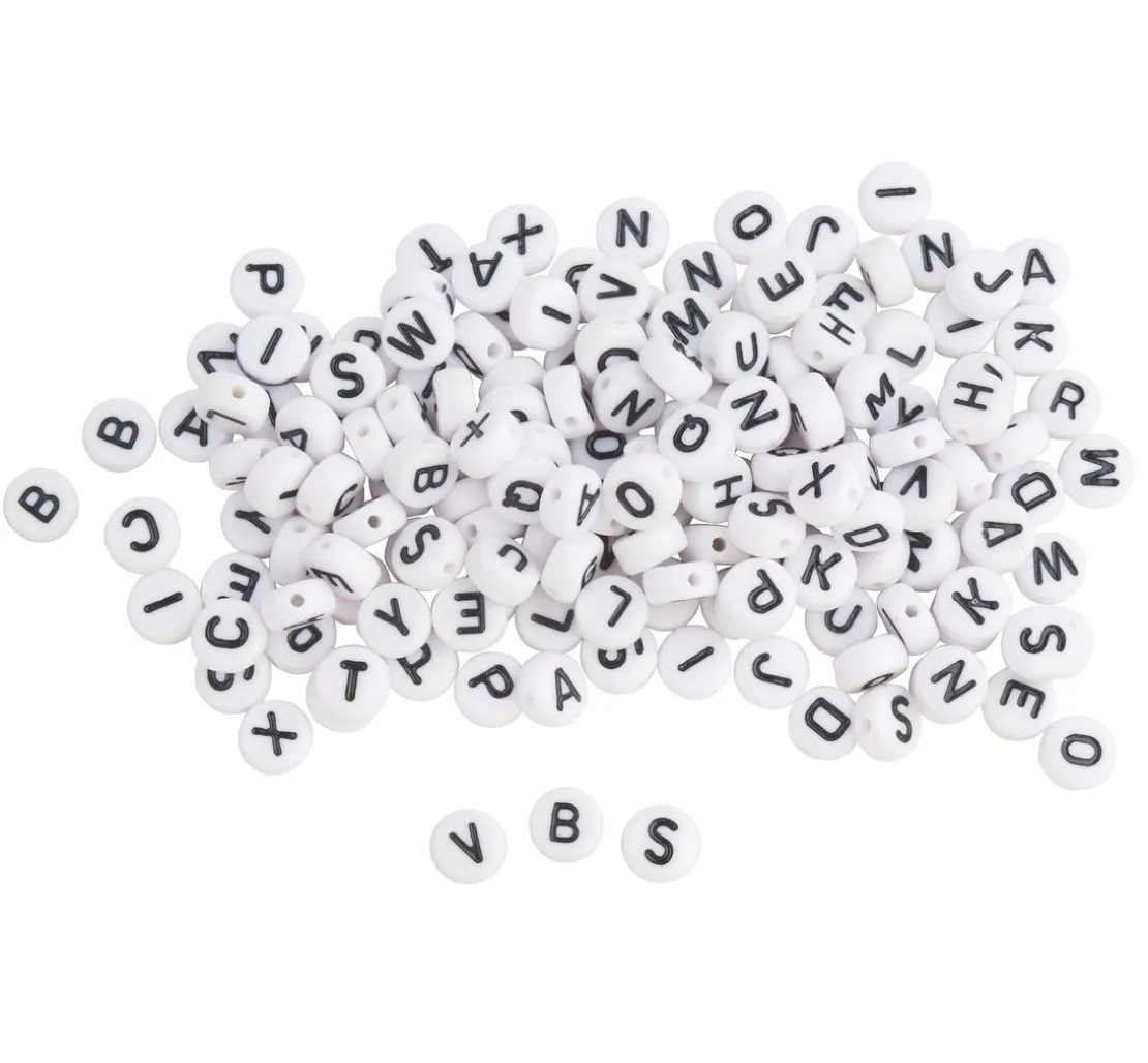 Perlen-Buchstaben Set, Rund