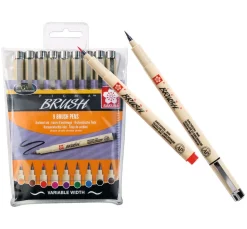 Pigma brush Pinselstifte, 9er-Set