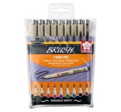 Pigma brush Pinselstifte, 9er-Set