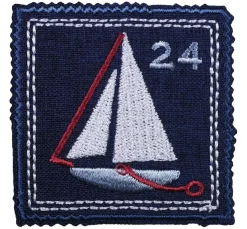 Pym Bügelapplikation"Segelboot"