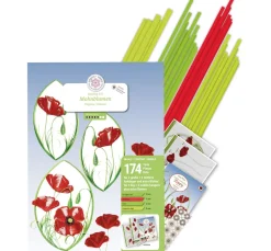 Quilling-Set "Mohnblumen"