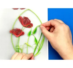 Quilling-Set "Mohnblumen"