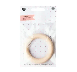 Rico Design Holzring für Rassel, Natur