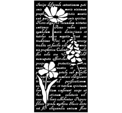 Schablone "Herbarium Silvae - Letter With Flowers"